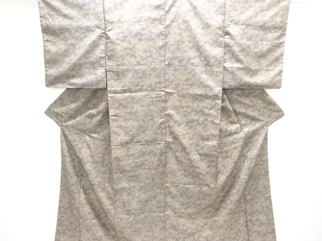 万寿菊模様本場大島紬着物(染)